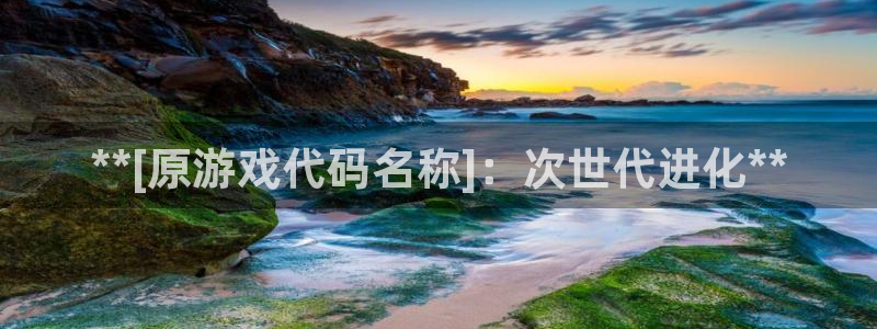 顺盈娱乐登录平台是什么意思啊：**[原游戏代码名称]：次世代进化**