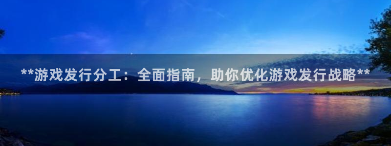 顺盈娱乐的员工待遇怎么样啊：**游戏发行分工：全面指南，助你优化游戏发行战略**