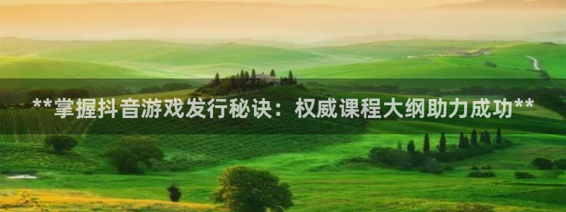 顺盈娱乐眠4o14O使用评测与反馈：**掌握抖音游戏发行秘诀：权威课程大纲助力成功**